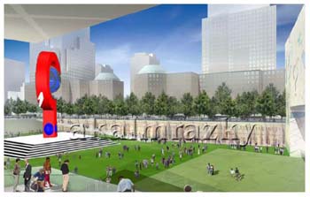 (Site View From North East) Dr. Ahmed Almrazky Participation in the World Trade Center Memorial Competition