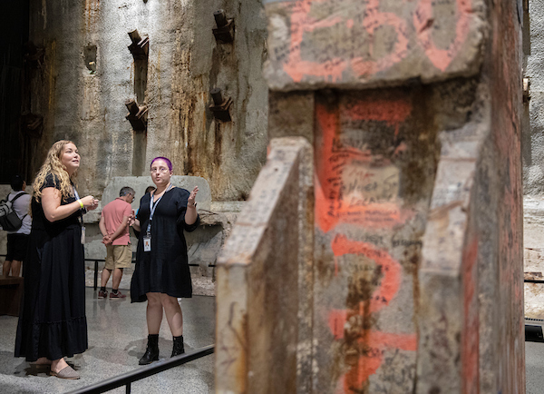 Young women at the Last Column