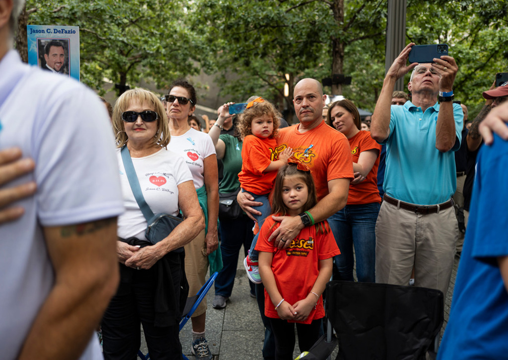 family members of all ages attend the ceremony